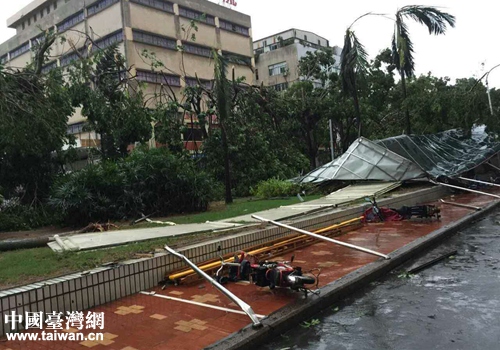 厦门台企受台风影响，破坏严重