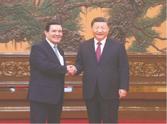  Xi Jinping Meets with Ma Yingjiu and His Delegation